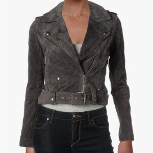 Like New! Suede Moto Jacket